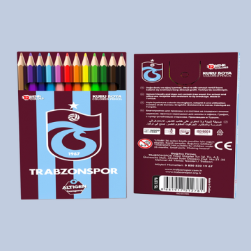 TRABZONSPOR TAM BOY 12'Lİ KURU BOYA