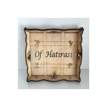 Ahşap Of Hatırası Tepsi