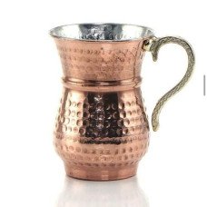 Bakır Kupa Dövme Tasarımlı, Şık ve Dayanıklı Ayran Bardakları