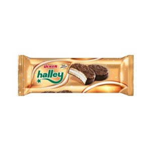 Ülker Halley Çikolata Kaplamalı Sandviç Bisküvi 8'li 240 G
