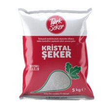 Türk Şeker Kristal Toz Şeker 5 Kg