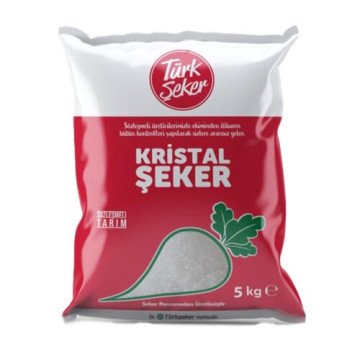 Türk Şeker Kristal Toz Şeker 5 Kg
