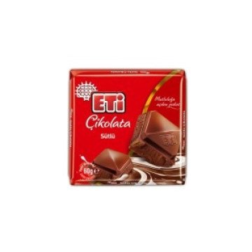 Eti Sütlü Çikolata 60 G