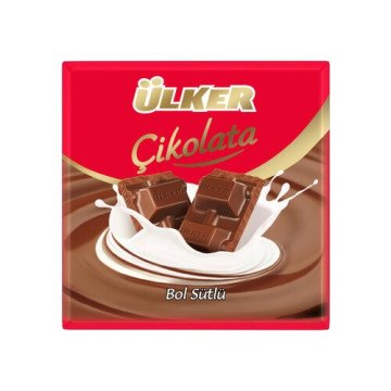 Ülker Bol Sütlü Kare Çikolata 60 G